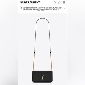 Saint Laurent Leather crossbody phone holder